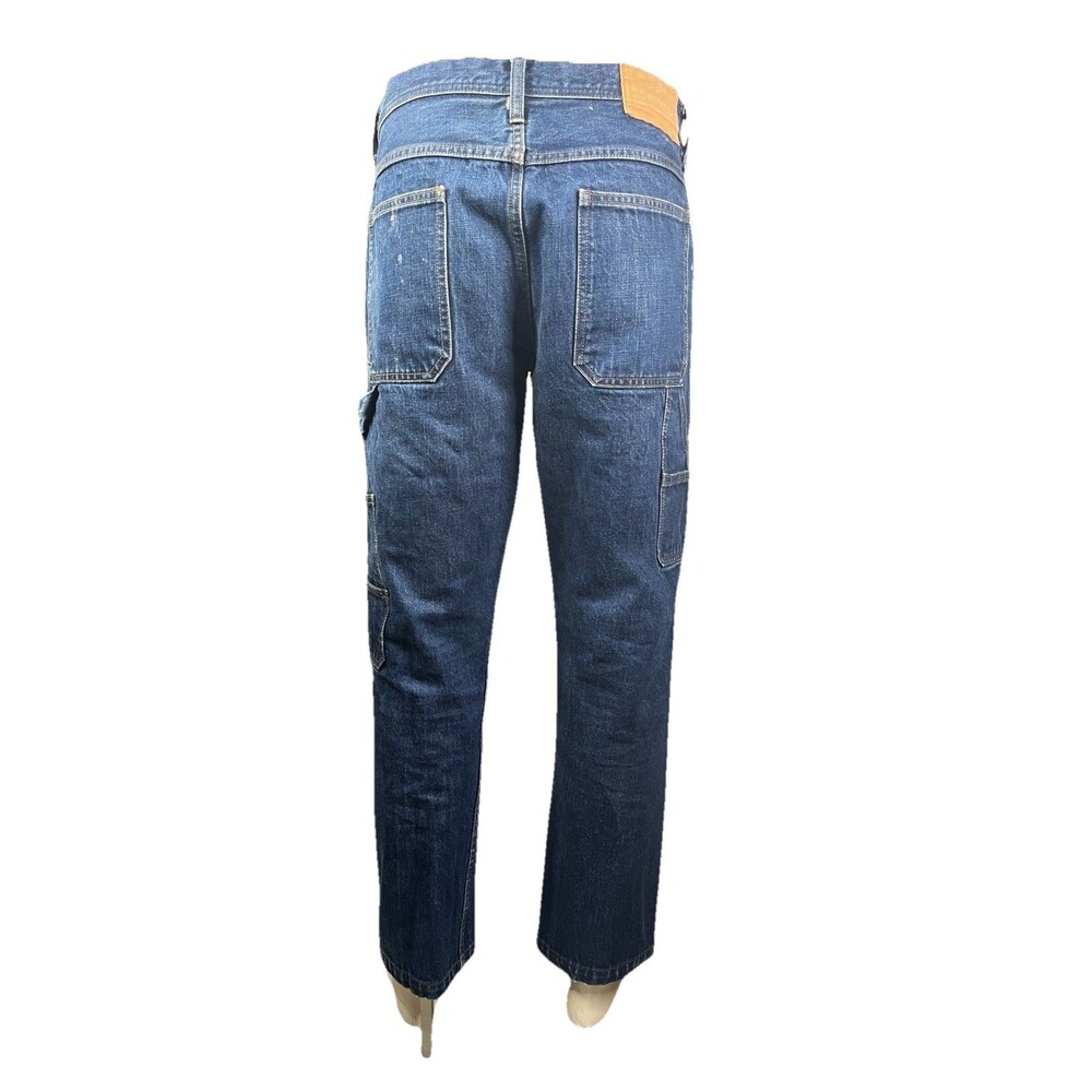 Wallace & Barnes J.Crew Carpenter Jeans 32x29 Denim Fatigue Utility Workwear - Picture 5 of 11